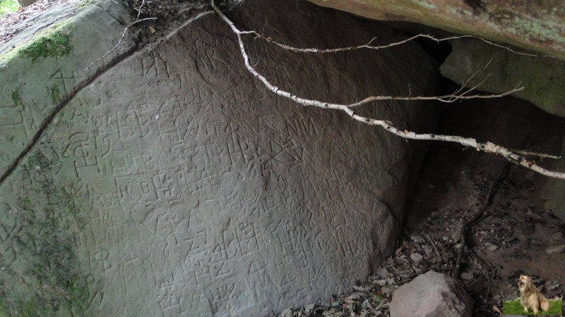 Ritterstein Nr. 240-7 Höhle - Bürgermeisterstein - Spätmittelalter - Hausmarken.JPG - Ritterstein Nr.240 Höhle - Bürgermeisterstein - Spätmittelalter - Hausmarken